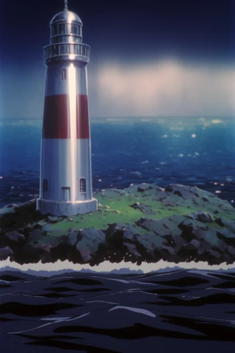 Midnight Cel Aesthetic style reference image — vintage OVA aesthetic
