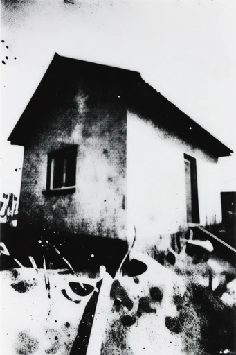 Gritty Monochrome Analog style AI image example 4