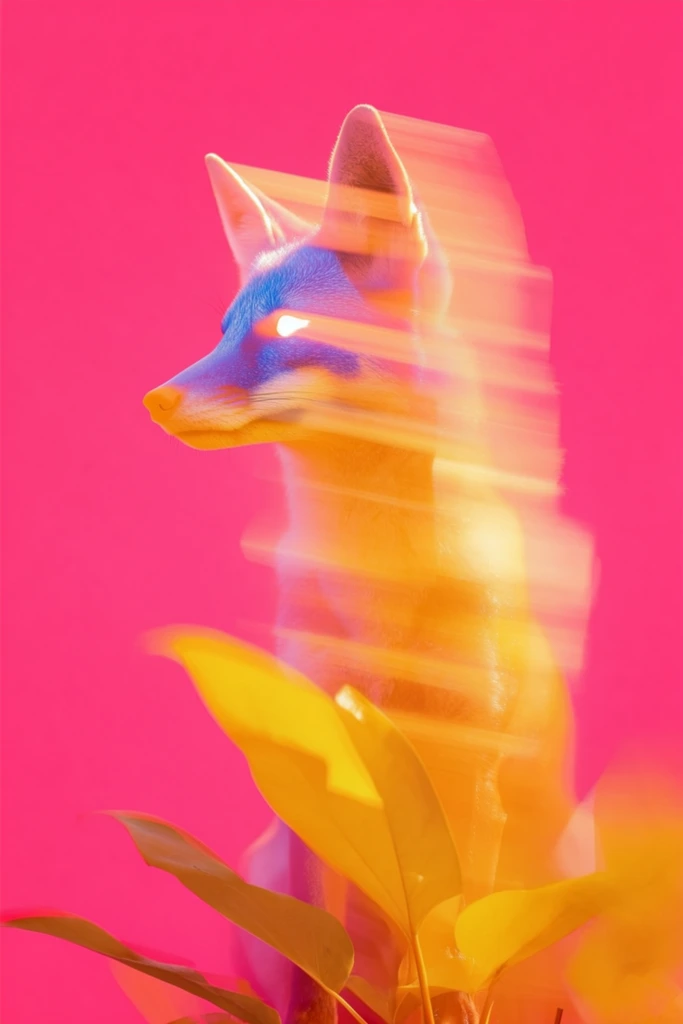 Kinetic Neon Distortion style AI image example 3