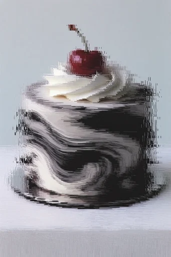 Fragmented Digital Elegance style reference image — fragmented geometry