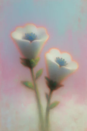 Ethereal Twilight Narratives style reference image — textured gouache overlay