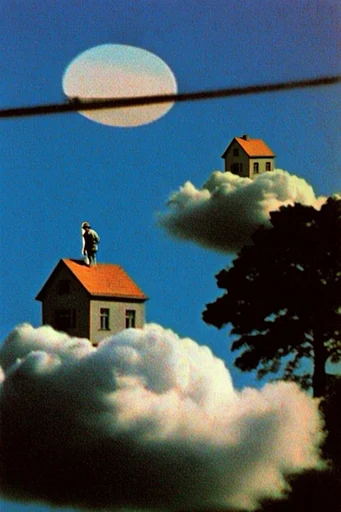 Analog Surrealist Nostalgia style AI image example 2