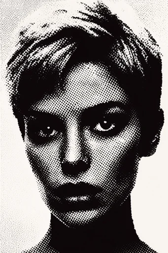 Gritty Halftone Noir moodboard — generate AI images in this style