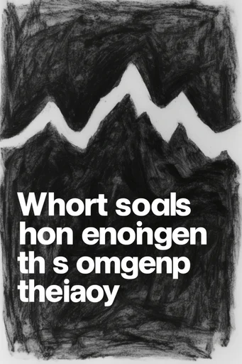 Monochrome Tactile Typography style reference image — high-contrast monochrome