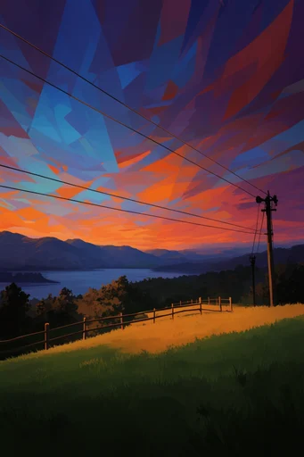 Prismatic Anime Apocalypse style reference image — vibrant anime style