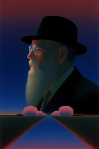 Luminous Retro-Surrealist Landscapes style reference image — glowing neon atmosphere