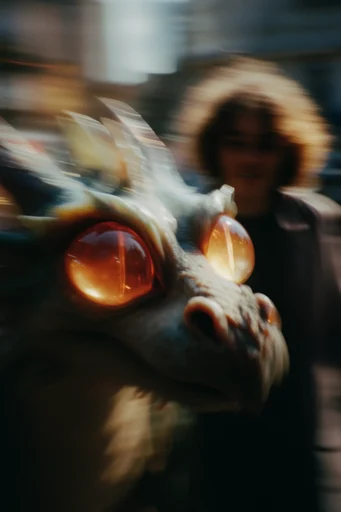 Cinematic Urban Blur style reference image — shutter drag