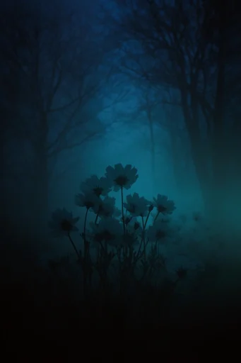 Ethereal Nocturnal Silhouette style reference image — dreamy bokeh textures