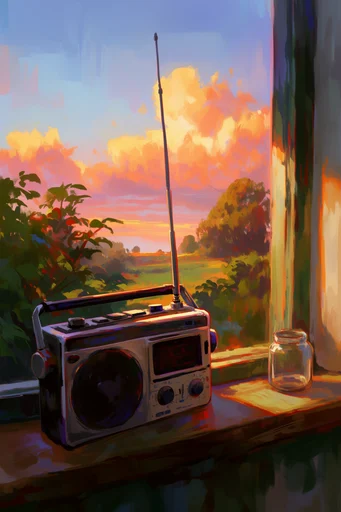 Vibrant Painterly Horizons style reference image — expressive brushstrokes