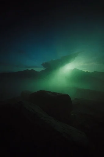Cinematic Nocturnal Haze style reference image — cinematic heavy fog