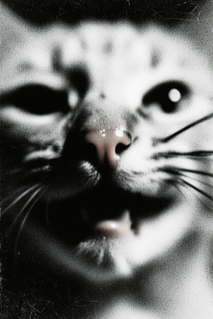 Gritty Monochromatic Noir style AI image example 3