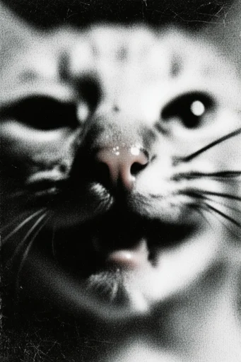 Gritty Monochromatic Noir style AI image example 3