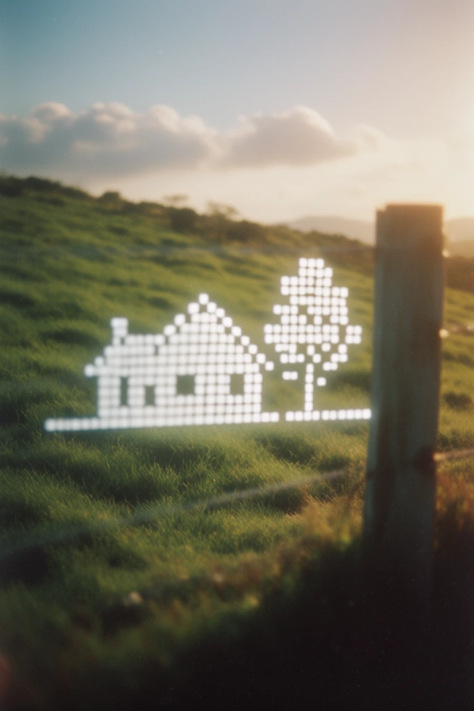 Luminous Typographic Realism style AI image example 2