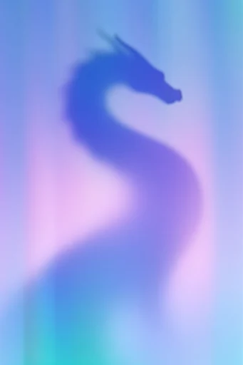 Ethereal Refracted Gradient style reference image — vertical light distortion