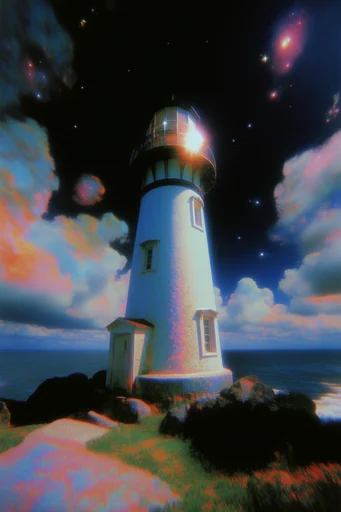 Nostalgic Surrealist Dreamcore style reference image — lo-fi dithered texture