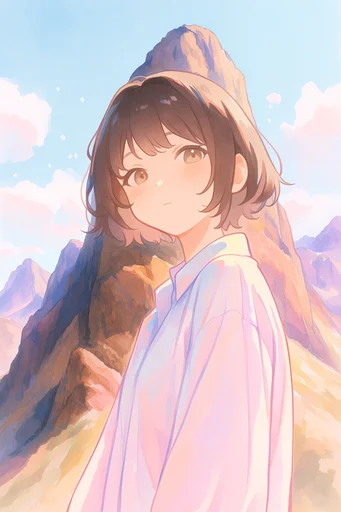 Ethereal Pastel Anime style reference image — soft painterly anime