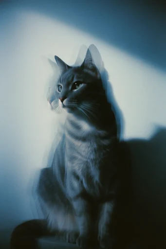 Ethereal Spectral Noir style reference image — surrealist portraiture