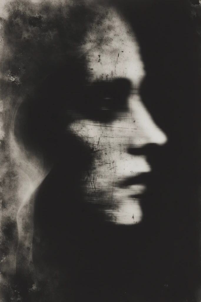 Spectral Gothic Daguerreotype style AI image example 1