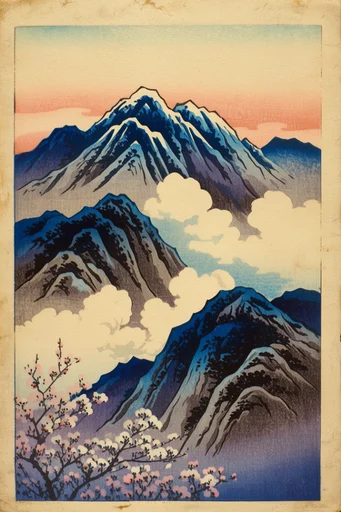 Vintage Japanese Naturalism style reference image — muted earth tones
