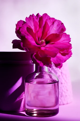 Ethereal Botanical Radiance style reference image — translucent floral structure