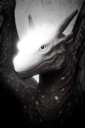 Luminous Noir Surrealism style reference image — heavy film grain