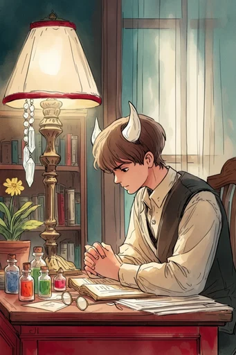 Nostalgic Cozy Illustration style reference image — warm golden hour lighting