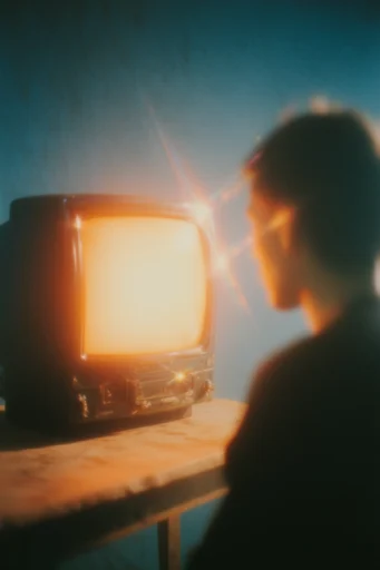 Luminous Retro Cosmic style reference image — teal and orange color grading