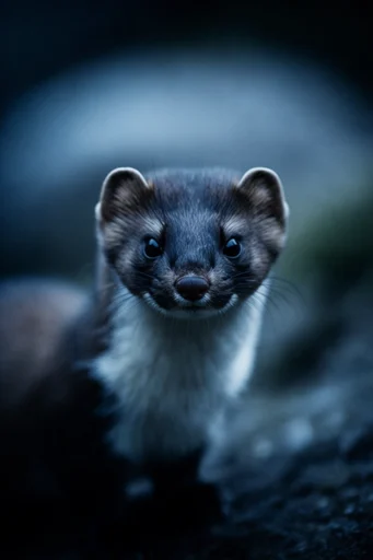 Moody Nocturnal Elegance style reference image — shallow depth of field