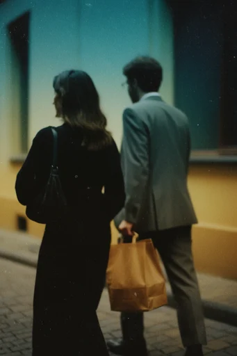 Cinematic Noir Analog style reference image — cinematic film grain