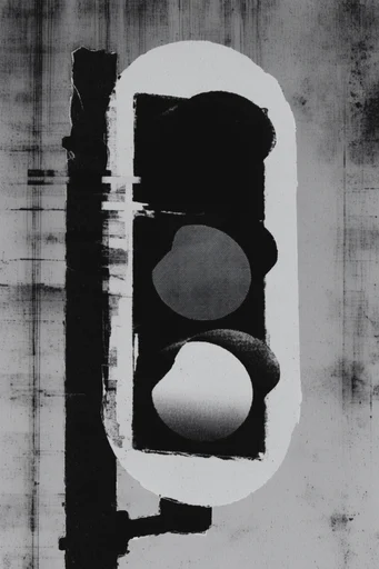 Stark Analog Noise style reference image — heavy analog grain