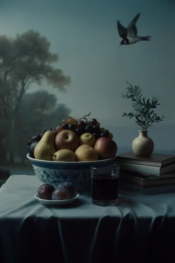 Cinematic Institutional Realism style reference image — analog film grain