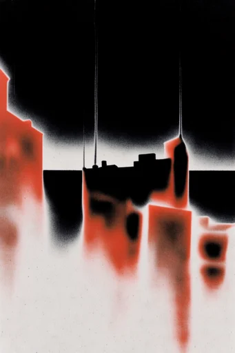 Spectral Thermal Noir style reference image — spectral crimson glow