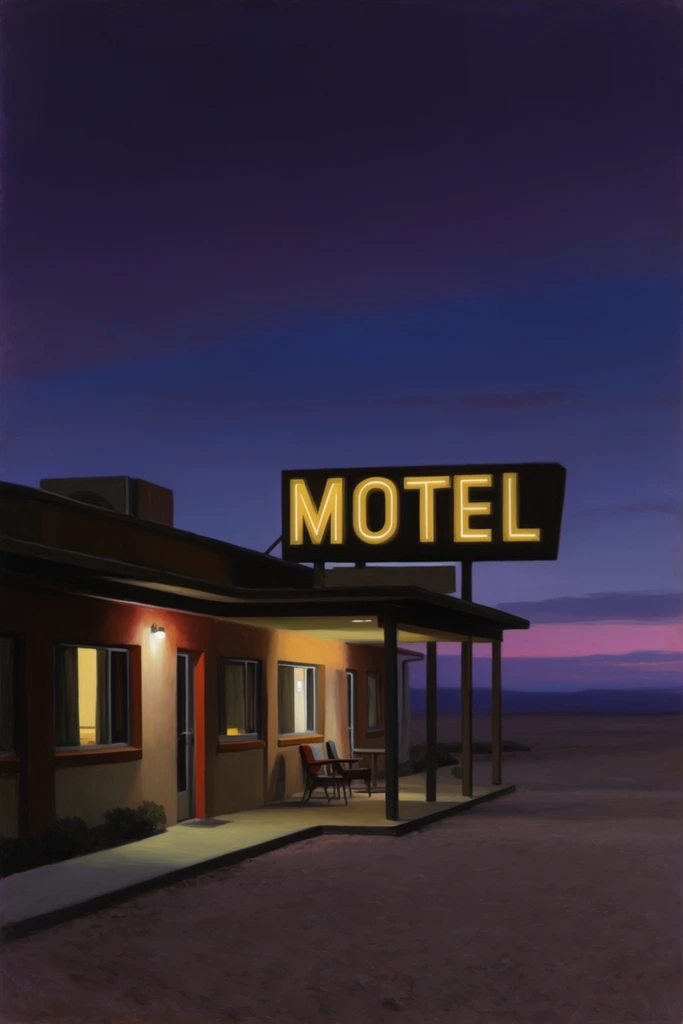 Cinematic Neon Liminality style AI image example 2