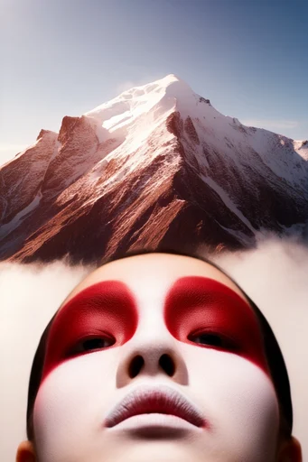 Graphic Avant-Garde Minimalism style reference image — avant-garde beauty