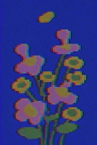 Retro-Digital Analog Glitch style reference image — pixelated texture