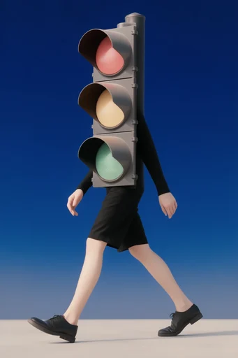 Clinical Cobalt Cyberism style reference image — clinical studio lighting