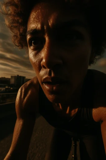 Cinematic Macro Realism style reference image — extreme macro portraiture