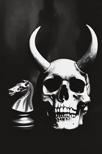 Gritty Monochromatic Punk Noir style reference image — vintage photocopy zine aesthetic
