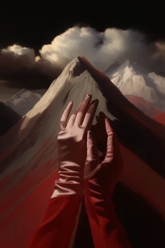 Crimson Chiaroscuro Noir style reference image — chiaroscuro lighting