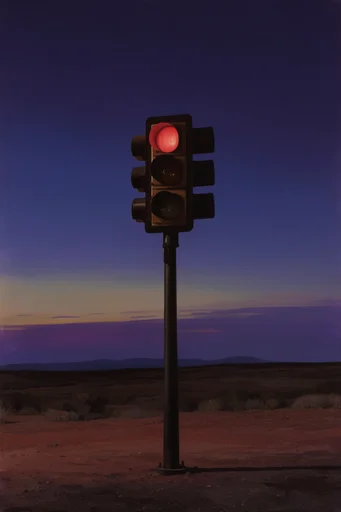 Cinematic Neon Liminality style reference image — medium format film texture