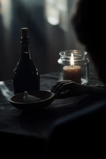 Cinematic Gritty Noir style reference image — cinematic suspense