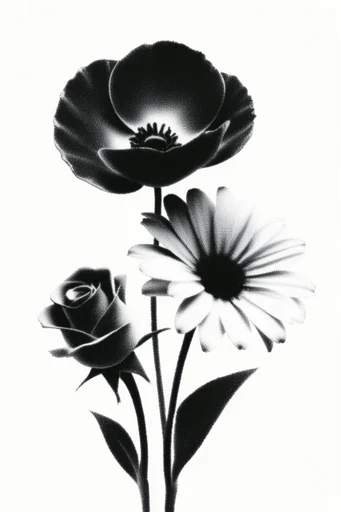 Monochromatic Surrealist Noir style reference image — vintage print aesthetic