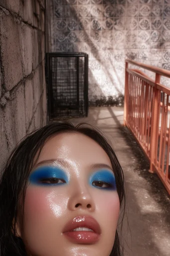 Hyper-Gloss Tactile Radiance style reference image — extreme macro beauty photography