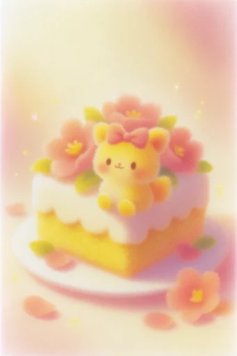 Ethereal Grainy Whimsy style reference image — fuzzy nostalgic aesthetic