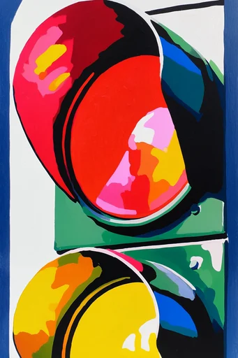 Graphic Chiaroscuro Fauvism style reference image — vibrant saturated palette