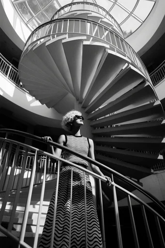 Monochromatic Brutalist Geometry moodboard — generate AI images in this style