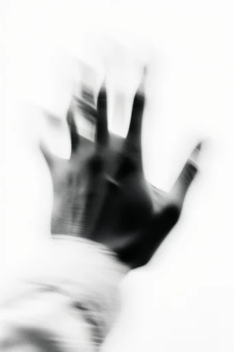 Kinetic Monochrome Minimalism style reference image — motion blur