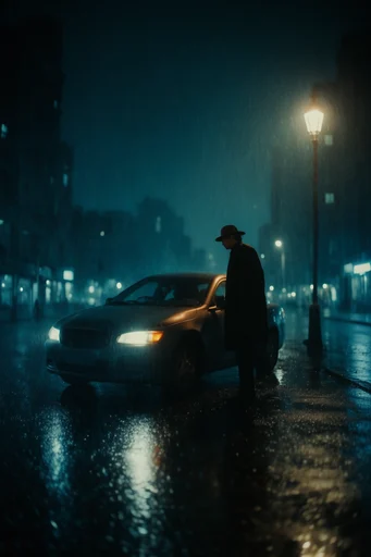 Luminous Nocturnal Melancholy style reference image — atmospheric bokeh