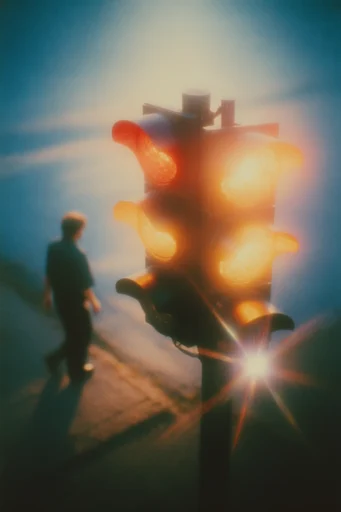Luminous Retro Cosmic style reference image — teal and orange color grading