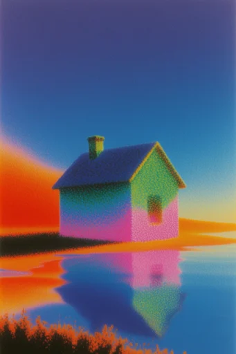 Surreal Airbrush Dreamscape style AI image example 4